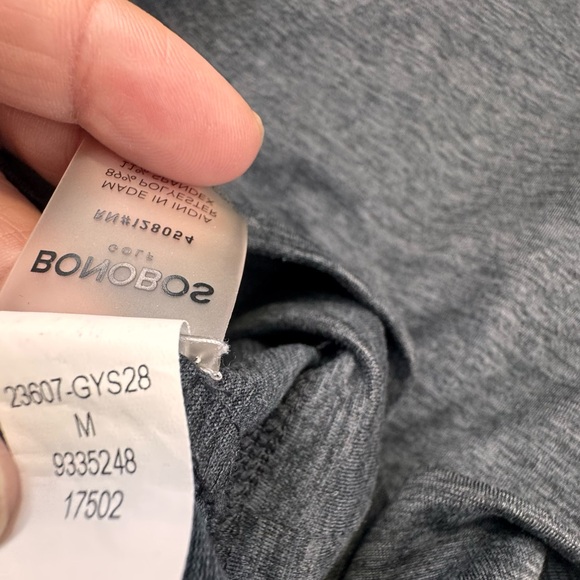 Bonobos Golf Shirt Men's Medium Gray Performance Stretch 1/4 Zip Long Sleeve - Picture 11 of 12